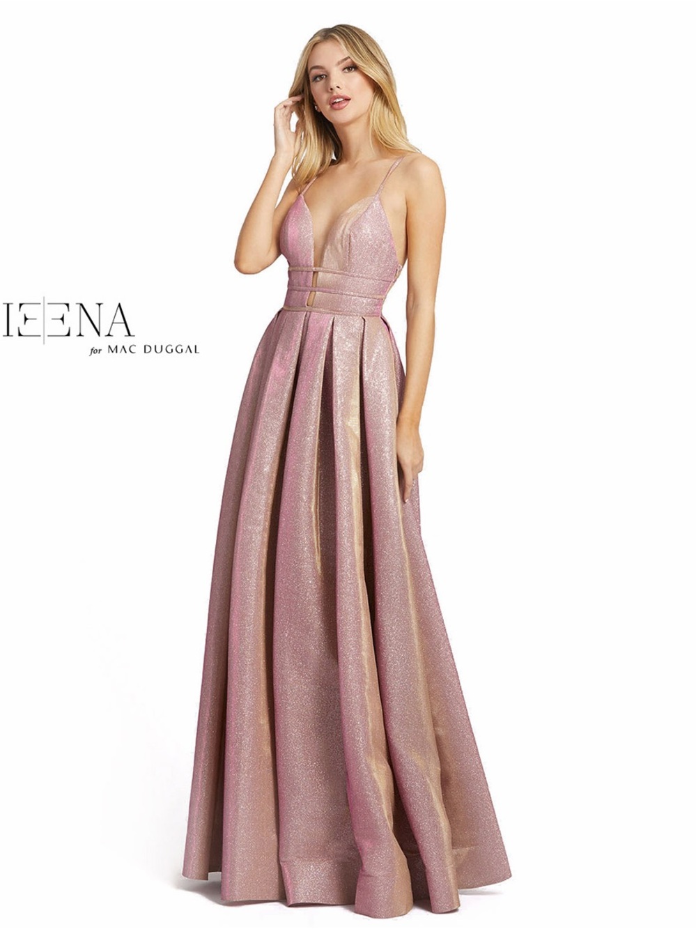 NWOT Ieena for Mac Duggal Sparkling Mauve Ball Gown